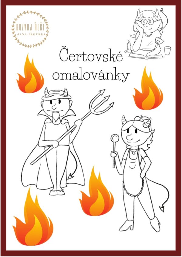 Čertovské omalovánky v pdf