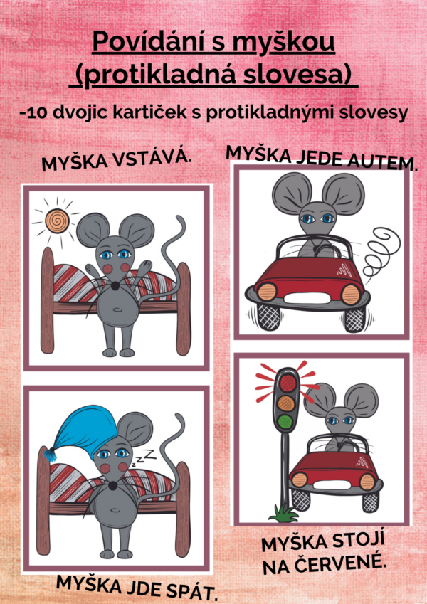 Povídání s myškou (protikladná slovesa) v pdf