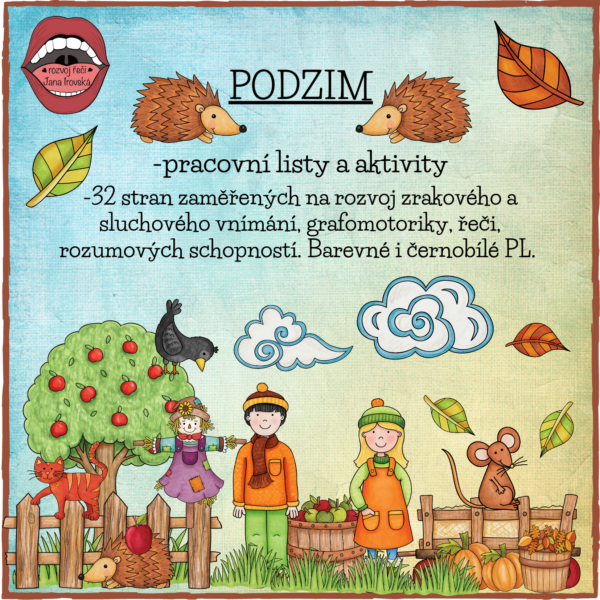 Podzim: pracovní listy a aktivity v pdf