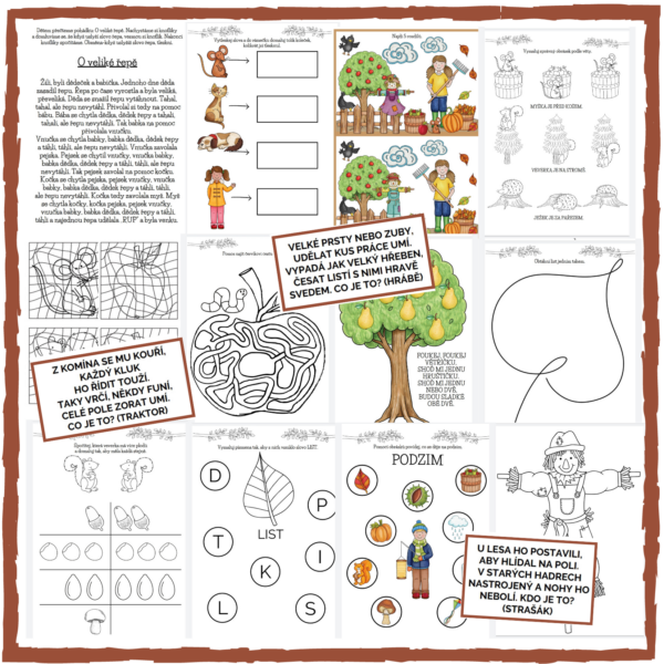 Podzim: pracovní listy a aktivity v pdf - Image 2