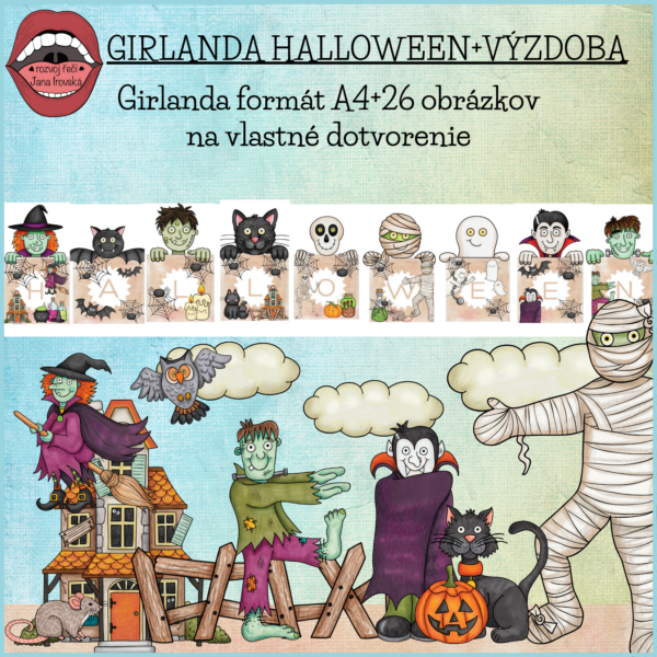 Girlanda Halloween+výzdoba v pdf
