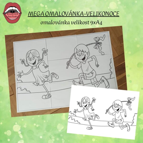 MEGA OMALOVÁNKA VELIKONOCE v pdf