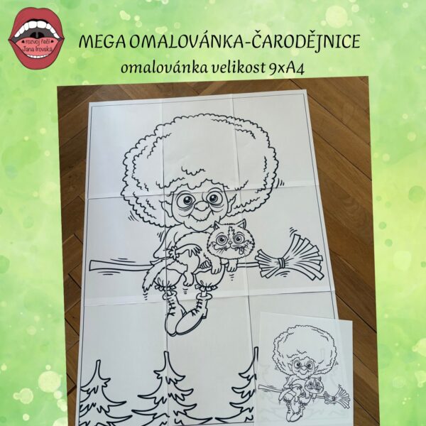 MEGA OMALOVÁNKA ČARODĚJNICE v pdf