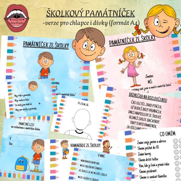PAMÁTNÍČEK ZE ŠKOLKY v pdf