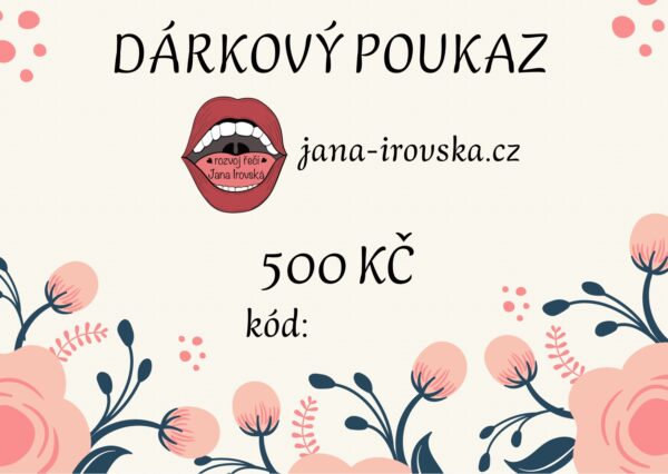 DÁRKOVÝ POUKAZ 500 kč v pdf