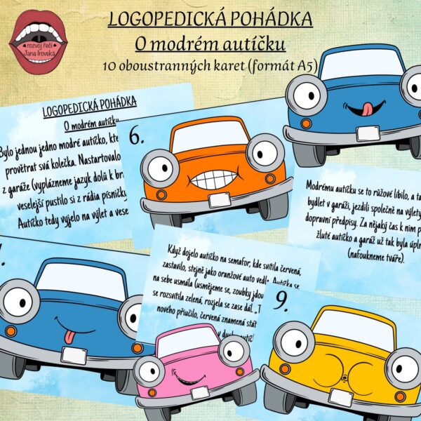 LOGOPEDICKÁ POHÁDKA: O MODRÉM AUTÍČKU v pdf