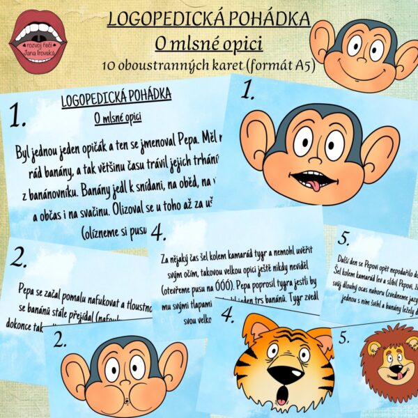 LOGOPEDICKÁ POHÁDKA: O MLSNÉ OPICI v pdf