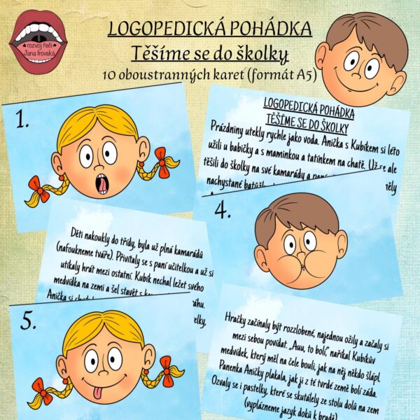 LOGOPEDICKÁ POHÁDKA: TĚŠÍME SE DO ŠKOLKY v pdf
