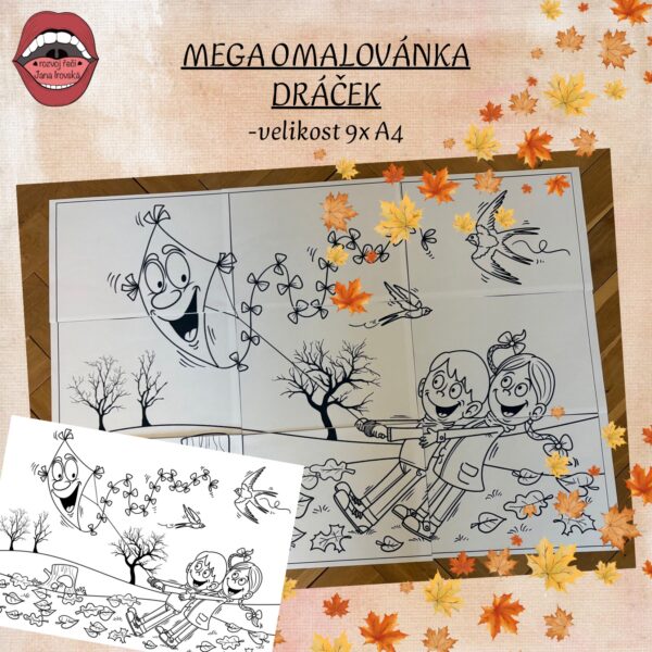MEGA OMALOVÁNKA: DRÁČEK v pdf